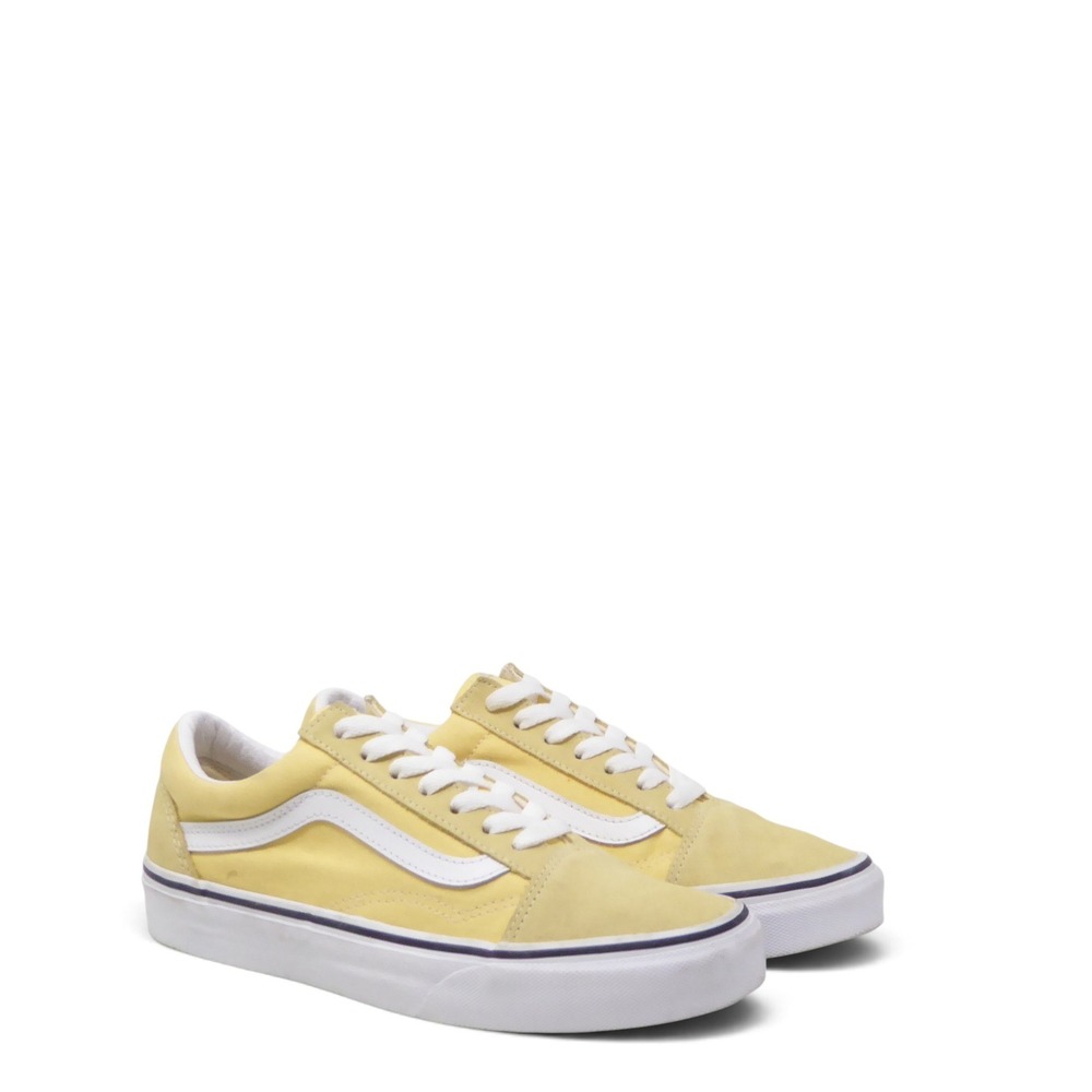 Vans Women Sneakers Shoes Yellow Old Skool Low Top Lace Up 6.5